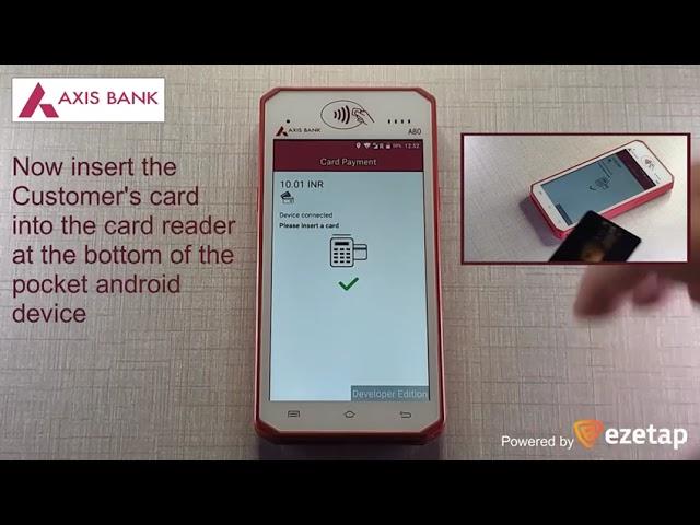 Axis bank pocket android pos machine A80