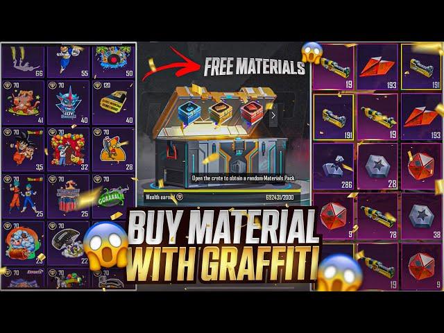 GOT FREE 100+ MATERIALS WITH GRAFFITI BIGGEST FREE EVENT IN PUBG HISTORY