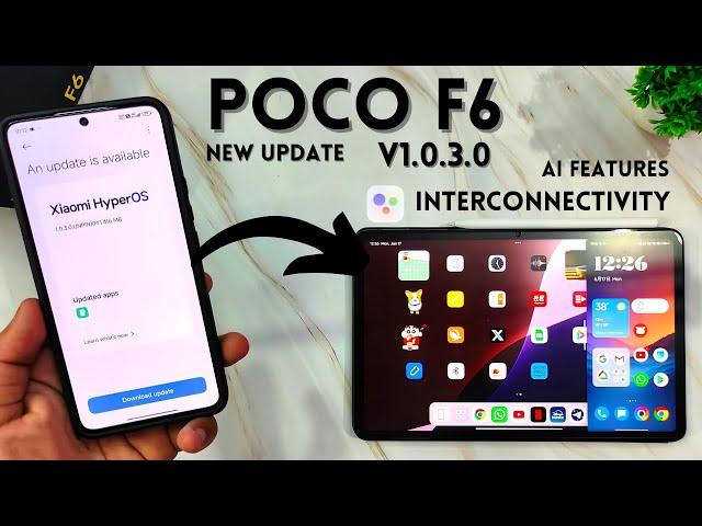 POCO F6 New HyperOS update V1.0.3.0 with AI features and Xiaomi Interconnectivity 