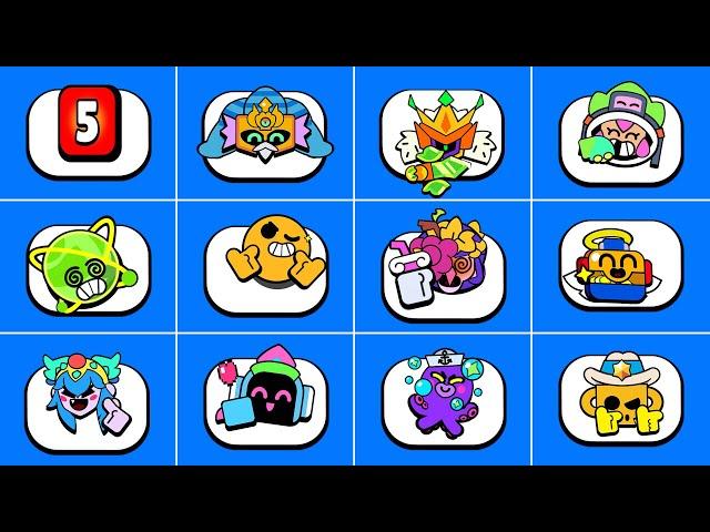 NEW ANIMATED PINS, ICONS & SPRAYS | Brawl Stars