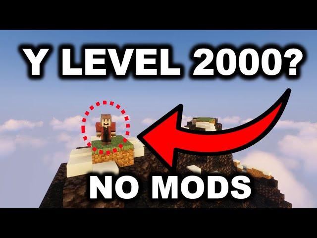 How I Broke Minecraft’s Height Limit in Survival (No Mods)