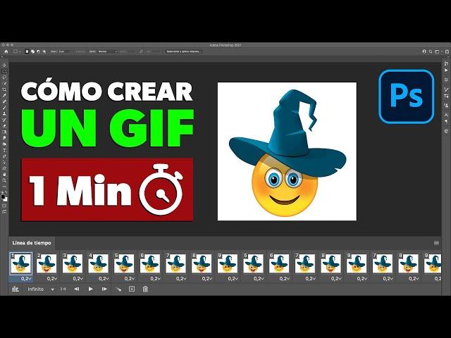 How to create an animated GIF in 90 seconds in Photoshop Very easy!