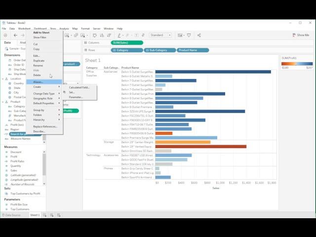 How to dynamically filter views with string parameters to display specific values in Tableau