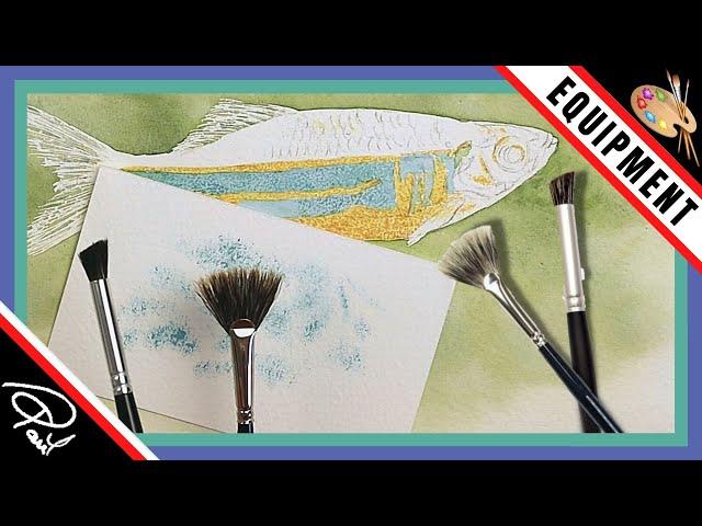 Brushes for WATERCOLOR TEXTURE Painting (x 5)