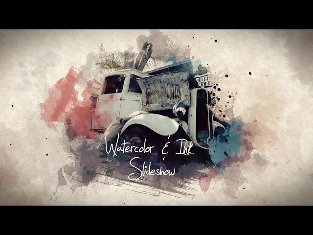 Watercolor & Ink Slideshow - After Effects Template