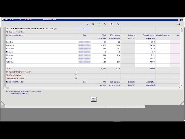 Import ‘Form 26AS’ data | Winman CA ERP