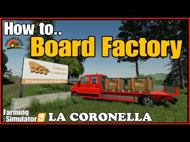 LA CORONELLA fs19 Laminate Boards factory farming simulator 19