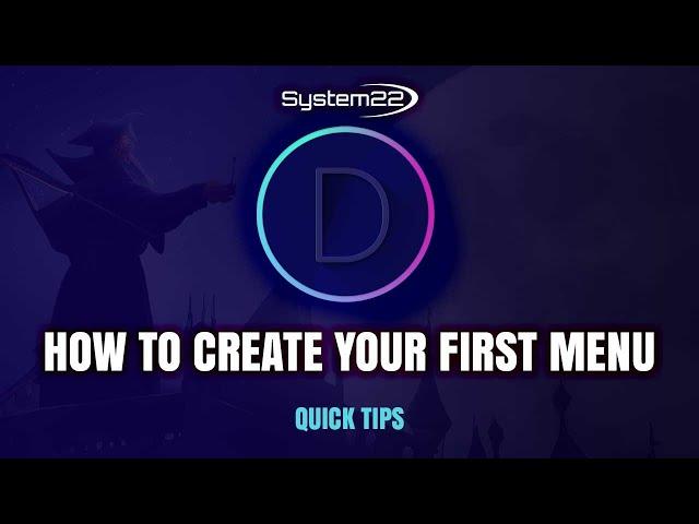 Divi Theme How To Create Your First Menu