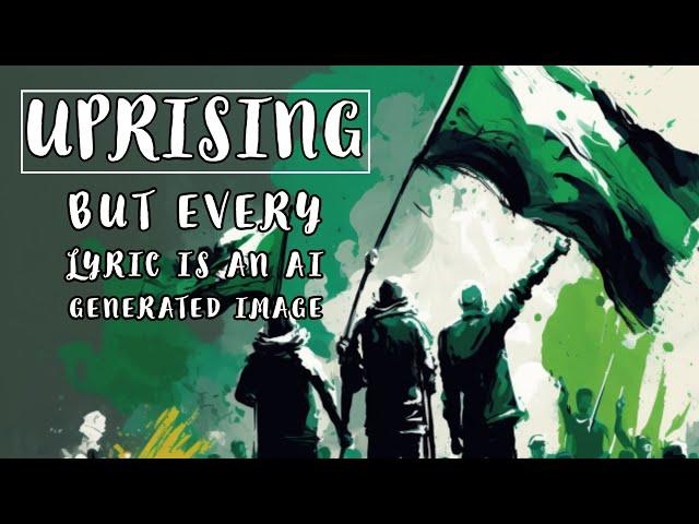 Muse - Uprising - But Every Lyric Is An AI Generated Image