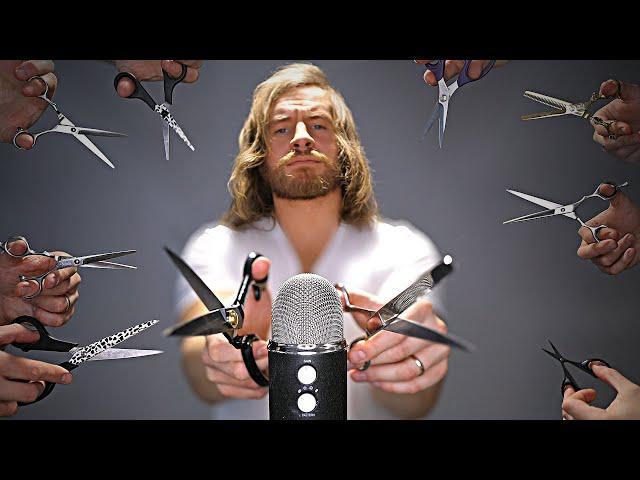 [ASMR]  Barbershop  Scissor Snipping Sounds ️