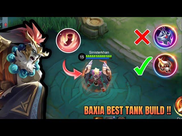 BAXIA BEST TANK BUILD 2024 | BUILD TOP GLOBAL BAXIA ~ MLBB