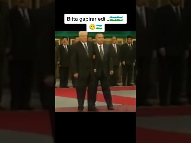 Bobomiz bitta gapirar edi bunday insonlarni unutib bo'ladimiISLOM KARIMOV PREZIDENT UZBEKISTAN️