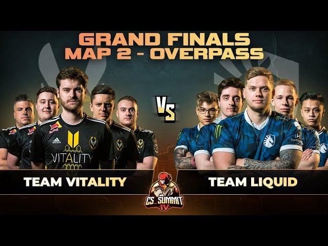 Vitality vs Liquid, Map 2 Overpass - cs_summit 4: GRAND FINALS