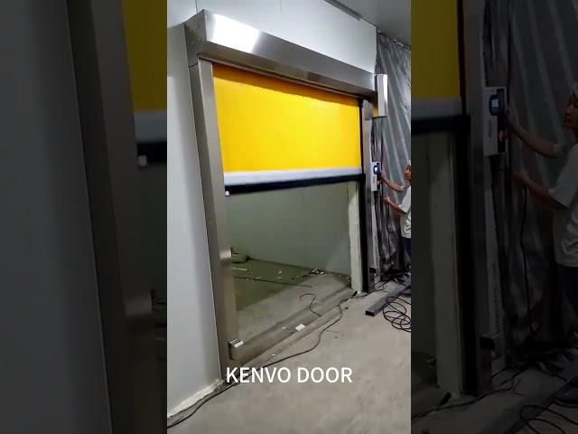 PVC Fabric Rapid Rolling Shutter Doors for clean rooms in pharmaceutical factory