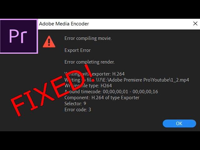 How to Fix Error 3 - Adobe Premiere Pro