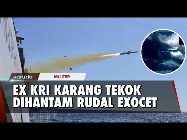 TNI AL Sukses Uji Coba Penembakan Rudal Exocet MM40 Blok 3