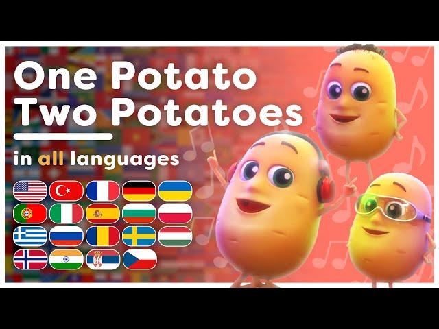 One Potato Two Potatoes ! | All languages! | Multilanguage Kids Song | Hey Kids Worldwide