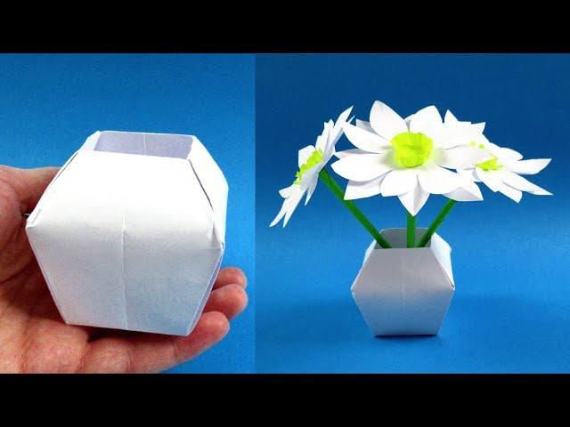 How to make a paper Vase - Origami Vase