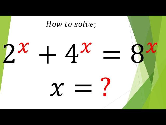 A Trending Math Olympiad Exponential Equation.