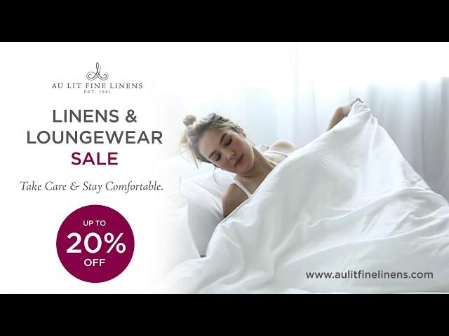 Our Linens & Loungewear Sale is on now!