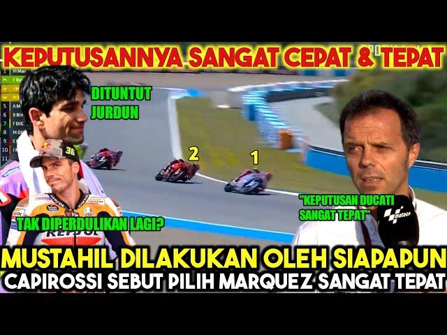 PUTUSKAN CEPATCAPIROSSI SEBUT DUETKAN MARQUEZ, BAGNAIA SANGAT TEPAT, MARTINBERITA MOTOGP HARI INI