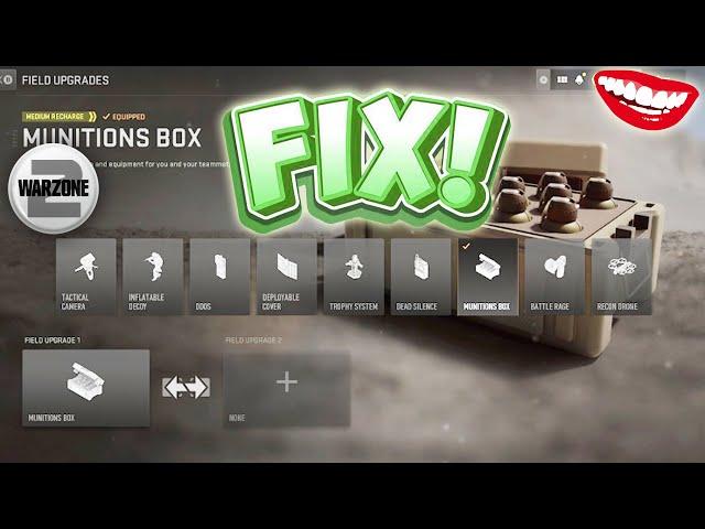 Warzone 2 Field Upgrade COOL DOWN BUG FIX