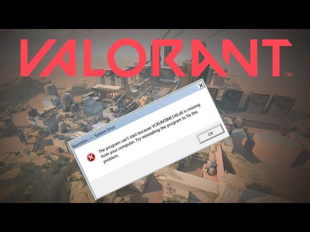 Valorant vcruntime140.dll is missing || FIX 100% WORKING (2020) **Patch 1.07**