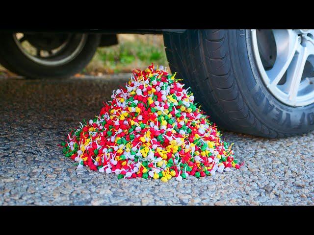 Experiment: Car vs Snappers Firecrackers