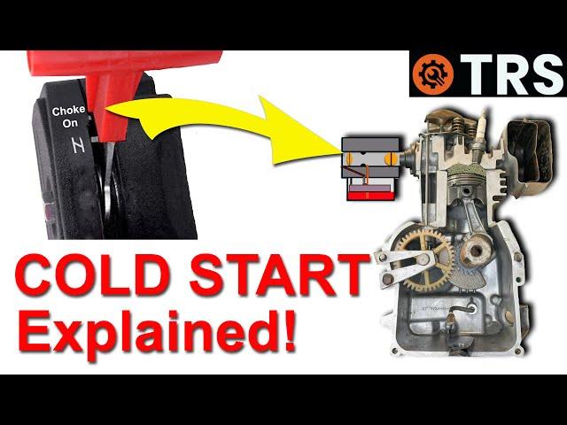 COLD START CHOKE Principle Explained on a Stroke Engine!   (by Craig Kirkman)