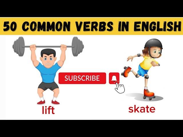 50 Common Verbs in English || English Listening and Speaking Practice || English Learning