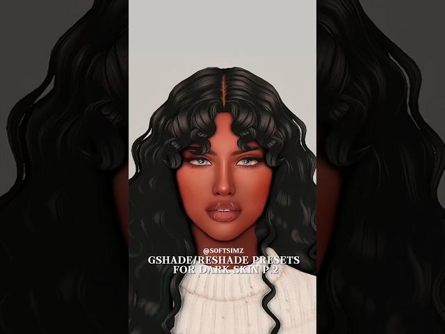 My Favorite Gshade / Reshade Presets For Dark Skin #thesims4 #sims4 #shorts #shortvideo