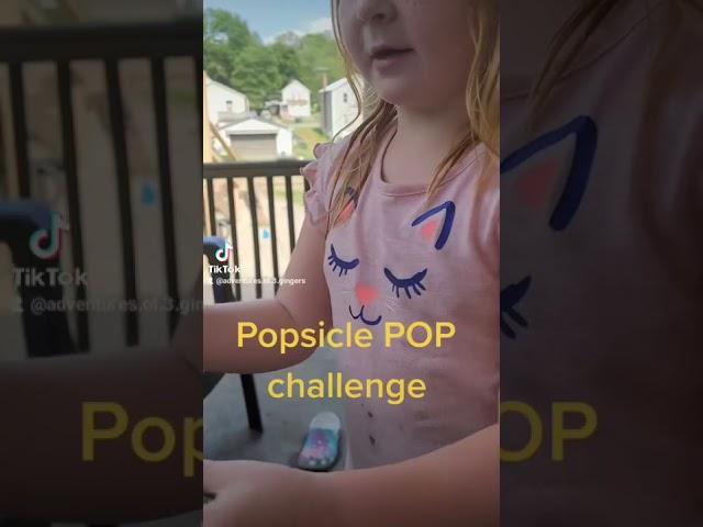 Popsicle POP challenge | Adventures of 3 Gingers | #shorts