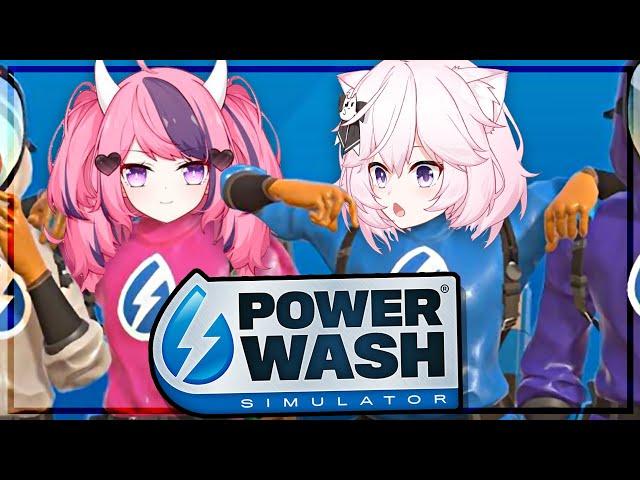 Nyanners & Ironmouse play Powerwash Simulator Co-op