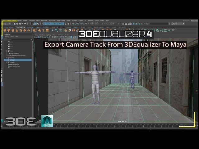Export Camera Track From 3D Equalizer To Maya | 3D Equalizer To Maya