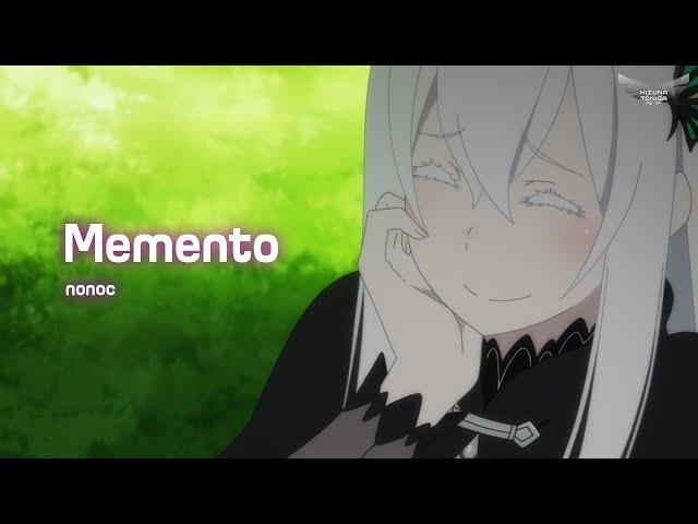 【Lyrics AMV】 Re:Zero Season 2 ED 1 Full 『Memento』 nonoc 【4K】