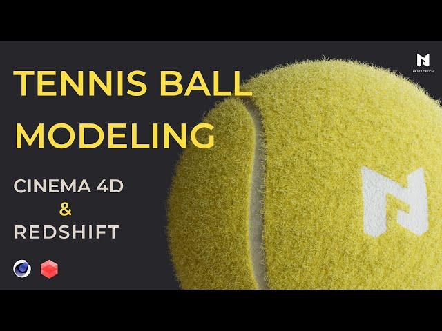 Tennis Ball Modeling and Rendering Cinema 4D Tutorial