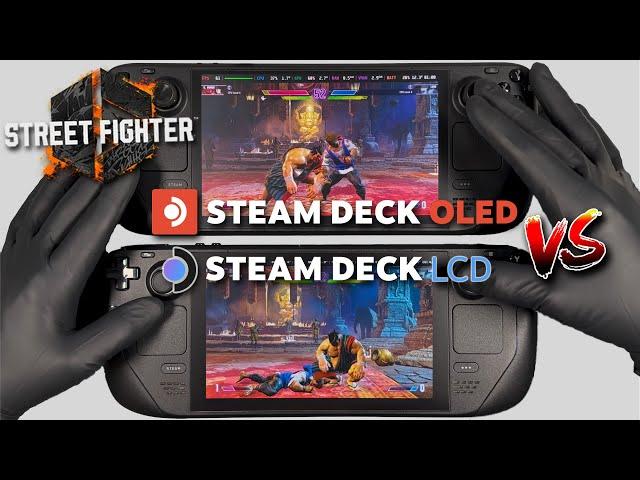 Street Fighter 6 | Steam Deck OLED Gameplay | Steam OS | OLED Vs LCD Comparison