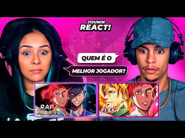 2 EM 1 FLASH BEATS | Rap do Akashi e Aomine & RAP DO AKASHI E NASH | [React Rap Nerd] 