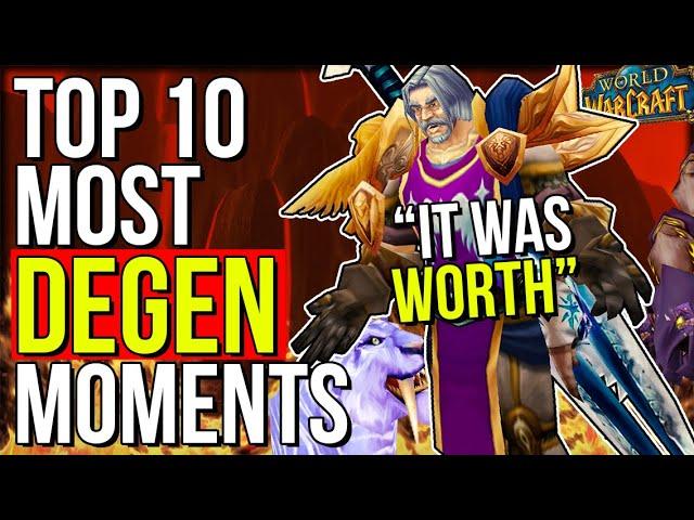 Top 10 Most DEGEN Moments of Classic WoW | World of Warcraft