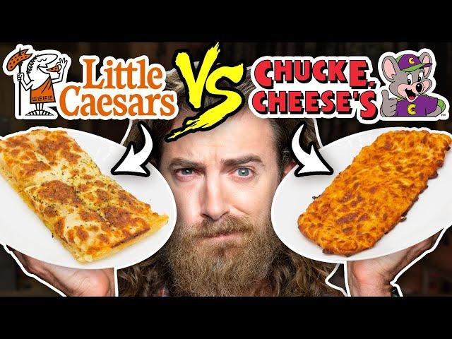 Little Caesars vs. Chuck E. Cheese Taste Test | Food Feuds