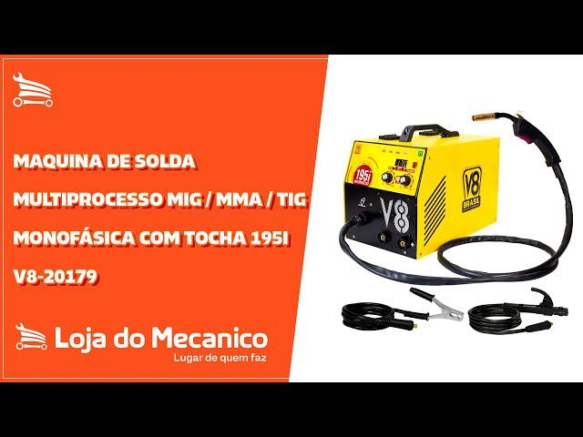 Maquina de Solda Multiprocesso MIG / MMA / TIG Monofásica com Tocha 195i - V8-20179