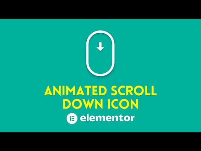 How to Create Animated Scroll Down Icon/Button in Elementor 2022 | WordPress Tutorial 2022