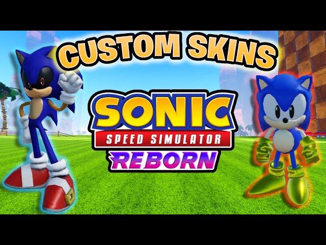 I Made *CUSTOM SKINS* For Sonic Speed Simulator!