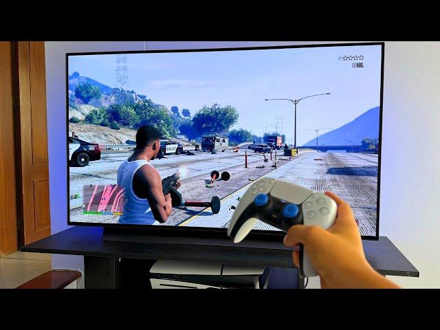 Gta V PS5 Slim Gameplay 4K 60 FPS Test | LG OLED C2 Best Gaming TV