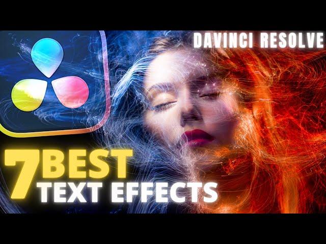 7 BEST Text EFFECTS in Davinci Resolve Free | Tutorial