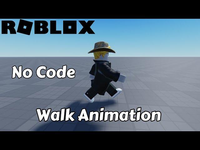 Create a Custom Walk Animation without Coding | Roblox Studio | 2023