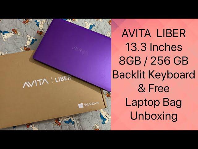 AVITA LIBER Unboxing| 13.3 inch Backlit Keyboard Free Bag| Catchy Fusion