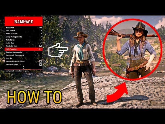 How To Put Sadie Adler [or any NPC] in Arthur Morgan's clothes + More