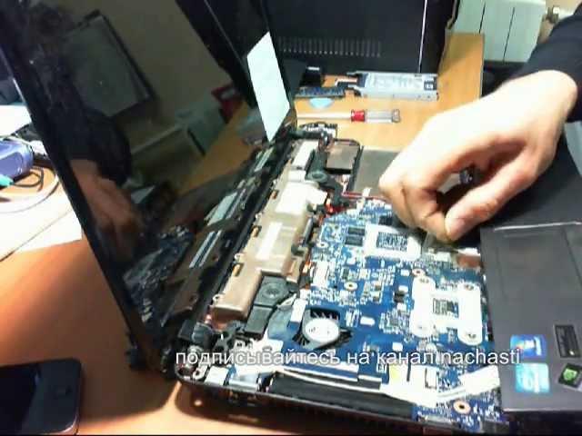 как разобрать ноутбук Packard bell P5WS0 + заменить HDD.How to take apart a laptop