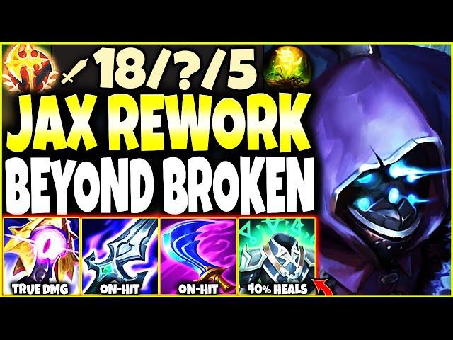 This New Season 13 JAX REWORK On-Hit Build Guide is BEYOND BROKEN  LoL Meta Top Jax s13 Gameplay